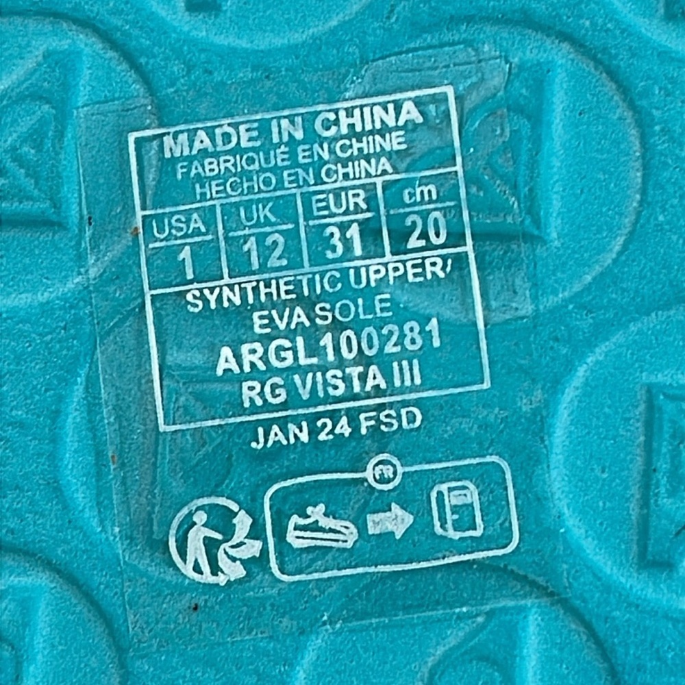 Roxy Girls Vista Flip Flops Sandals Size 1 NEW - Picture 7 of 10
